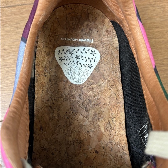 Flower Mountain Jin Lee Pampas Chance Sneakers lace up Pink Red Canvas US7.5 - Picture 12 of 14